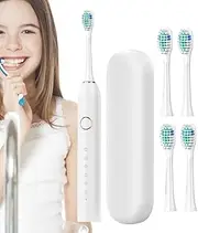 Electric Toothbrushes For Travel, Electric Toothbrush With Case, Rechargeable 40000 VPM 6 Modes 2-Minute Smart Timer Fast Charge Lasts 180 Days Toothbrush For Adults