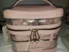 Ted Baker 4pc Train Case Cloud Pink Cosmetic Bag Storage With Handle
