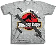 Freeze Boys' Jurassic Park I Survived Short Sleeve Tshirt