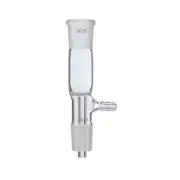 24/29 Glass Straight Vacuum Take-off Adapter Gas Inlet Hose Tube Lab Glassware