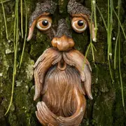 Outdoor Tree Faces, Tree Art, Outdoor Tree Decorations, Tree Faces, Unique Bird Feeders for Outdoor and Indoor, Face for Tree Trunk
