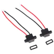 2pcs USB 3.1 Connector Type-C 2Pin SMD SMT Female Socket Fast Charging Port