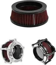 HDBUBALUS Motorcycle Air Filter Element Replacement Fit for Harley Sportster XL Touring FLHR Dyna Softail Red