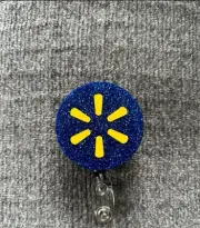 Blue Spark Retractable Name Badge Reel ID Card Holder