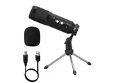 E-Lektron USB Condenser mic recording PC plug & Play studio microphone for Mac Windows gaming Podcast online chatting streaming