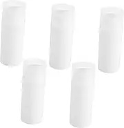 VICASKY 5pcs Travel Empty Lotion Bottles with Pump Leakproof Vacuum Design for Foundation Body Oil and Liquids Compact Refillable Containers for Travel Go Use