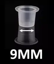 TATTOO INK CUPS 9MM STANDARD MICROBLADING PIGMENT POTS PLASTIC CAPS