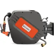 Blütezeit Retractable Garden Hose Reel, 1/2'' x 65ft+6ft Hose Reel Wall Mount