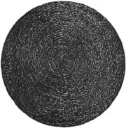 Maxwell & Williams: Table Accents Lace Metallic Round Placemat - Black (38cm)