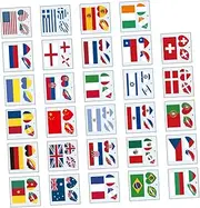 116Pcs Face Flag for Adults Patriotic Transfer Decals for July Sports Events and Celebrations Beautiful Designs Easy to Apply Remove