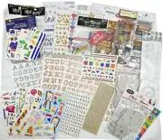 Scrapbooking ABC 123 Stickers, 3D Stickers Embellishments, Activity Stickers Lot