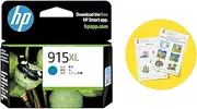 HP 915XL Genuine Original Cyan Ink Printer Cartridge works with HP OfficeJet 8010, HP OfficeJet Pro 8020, HP OfficeJet Pro 8030 All-in-One Printer series - (3YM19AA)