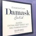 AMETHYST Charter Club 550 TC Cotton QUEEN EXTRA DEEP Sheet Set fits 22" mattress