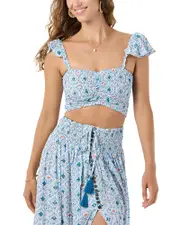 Tiare Hawaii Hollie Sweetheart Crop Top Naturals
