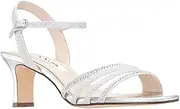 [Nina] Nelena - Women's Sparkling Dress Sandals with Crystal Embellishments Shoes - Elegant and Comfortable heeled Sandals for Women - Casual and Dress - Women Shoes