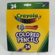 Crayola Coloured Pencils 24 Pack - Made with Reforested Wood - Back to School