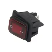 Rectangle Rocker Switch Waterproof 20A 250VAC 20A DPST IP67 Illuminated