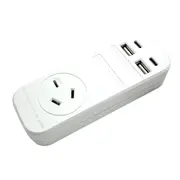 Jackson Dual USB-A + USB-C Portable Single Outlet Powerboard PT3USB3C