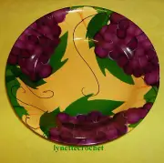 NEW PURPLE GRAPES DESIGN 11" BOWL DISH FRUIT POTATO CHIPS SERVING