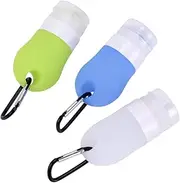 Healeved 6Pcs Cosmetic Sub Bottles for Women Portable Travel Toiletry Containers Keychains for Travel and Cosmetic
