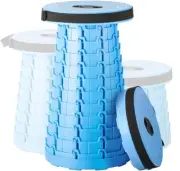Portable Telescopic Stool, Folding Stool Camping Lightweight Stool Seat for Outd