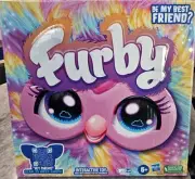 TIE DYE Furby 2024 Emoto Tronic Interactive Plush Toy Rainbow Fur FREE SHIPPING