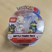 Pokemon Battle Figure Pack New Munchlax & Scorbunny New Battle Ready Nintendo