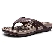 Men's Comfortable Massage Flip Flops – Anti-Slip Cushion Sole Beach Sandals for Summer, Shower, and Casual Wear