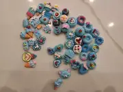 50 Pack Beads Blue Cakes Candy Flatbacks Resin Flat Back Slime Valentines Charms