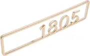 Mipcase Modern Number Sign Door Hanging Plaque Address Numbers for Installation Elegant Decor for Doors and Mailboxes Finish