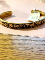 Alex and Ani 'LOVE" CUFF BRACE LET - Rafaelian Gold ~ NEW WITH TAGS