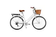 Valk Laneway 5 Vintage Electric Bike, Torque Sensor equipped eBike, Medium, White