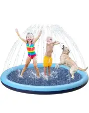 Kids Dog Splash Pad Sprinkler Non Slip Dog Sprinkler Pad Splash 67”