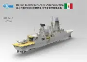1/700 Italy D553 Assembly of the Andrea Doria destroyer Model