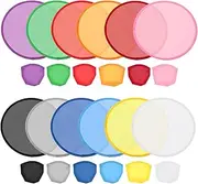 uxcell 10 Inch Foldable Flying Disc, 36 Pack Folding Pocket Colorful Flying Disc Bulk Set for Beach Lawn Park Camping Game, 12 Colors