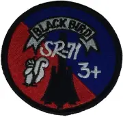 USAF AIR FORCE SR-71 BLACKBIRD PATCH MACH 3 + STRATEGIC RECONNAISSANCE