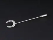 GEORG JENSEN Sterling Tie Pin with Horseshoe # 591. Silver. Arno Malinowski. NEW