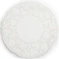 在飛比找PChome24h購物優惠-FOXRUN 8吋蕾絲花邊蛋糕紙墊24入(白)