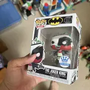 FUNKO POP FUNKOPOP carded 4 INCH THE JOKER KING DC exlcusive 416 comic FIGURE