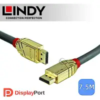 在飛比找Yahoo奇摩購物中心優惠-LINDY 林帝GOLD系列 DisplayPort1.3版