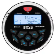 ​Boss Audio MGR350B Marine Stereo AM/FM/BT/USB - IPX6 Water-Resistant