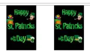 HAPPY ST PATRICKS DAY 18m metre BUNTING 60 feet 30 flags flag PATRICK IRISH EIRE