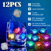 Reusable Light Up Ice Cubes Flashing Ice Cubes – 12pcs LED Ice Cubes for Parties