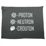 Proton Neutron Crouton - Funny Novelty Soft Sport Microfiber Towel