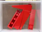 LEGO Parts - Red Slope 18 4 x 1 - No 60477 - QTY 5