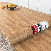 Decotalk 30"x200" Butcher Block Countertop Contact Paper Peel and Stick Butcher Block Contact Paper for Countertops Waterproof Wood Contact Paper Wood Peel and Stick Wallpaper Wood Vinyl Wrap