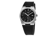 Tissot T-Classic PRX Rubber Strap Black Dial Quartz T137.410.17.051.00 100M Men's Watch