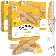 Nonni's Limone Biscotti Italian Cookies - 3 Boxes Lemon Cookies - Biscotti In...