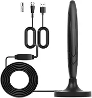 TV Antenna for All Smart/Old TV, with Amplifier Signal Booster, Digital TV Antenna Indoor, HD TV Antenna for Local Channels, Long Range Reception TV Antenna, Support 4K 1080p HD, 16.4FT Coax Cable