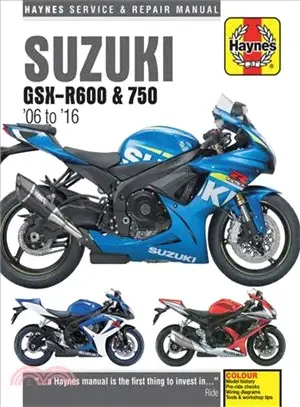 Suzuki Gsx-r600 & Gsx-r750 from 2006-2016 Haynes Repair Manual